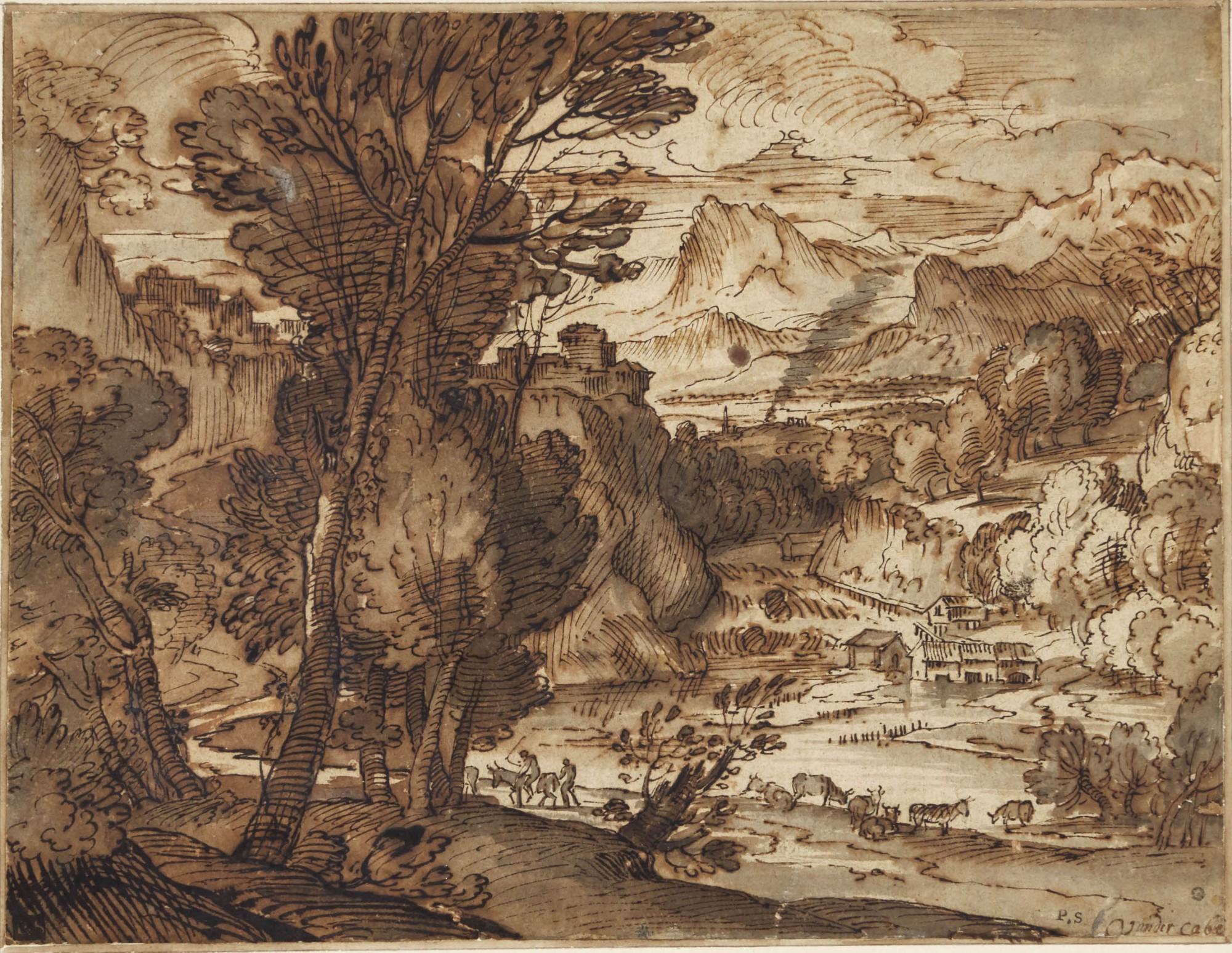 Adriaen Van Der Kabel - Italianate landscape