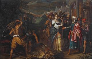 Adriaen Van Nieulandt - Judah and Tamar