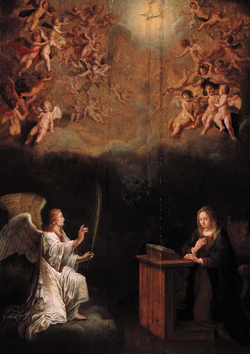 Adriaen Van Nieulandt - The Annunciation