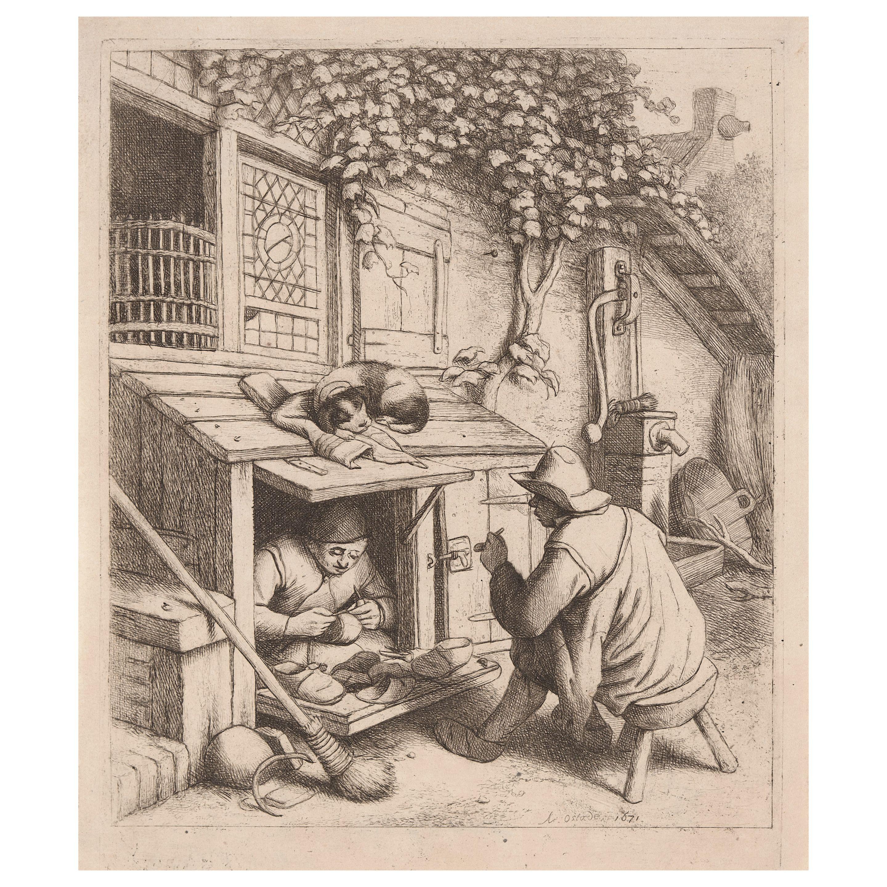 Adriaen van Ostade - A Group of Scenes from Dutch Country Life 8