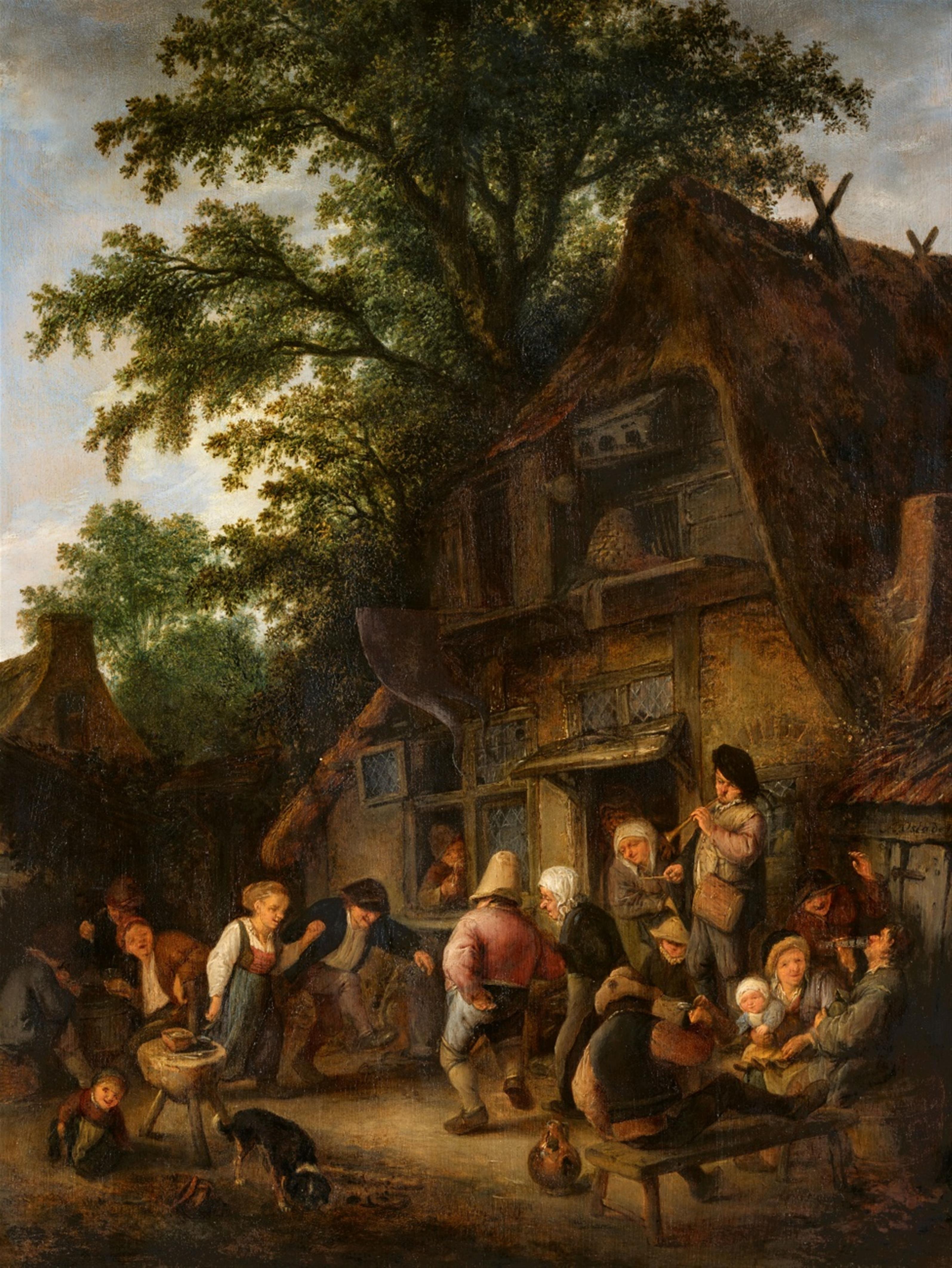 Adriaen van Ostade - Bauerntanz vor Wirtshaus