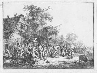 Adriaen van Ostade - Das Fest unter der Laube.