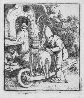 Adriaen van Ostade - Der Scherenschleifer.