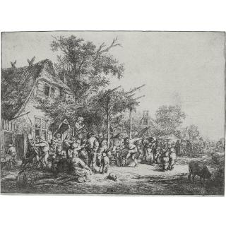 Adriaen Van Ostade - The Dance Under The Trellis (G., Holl. 47)