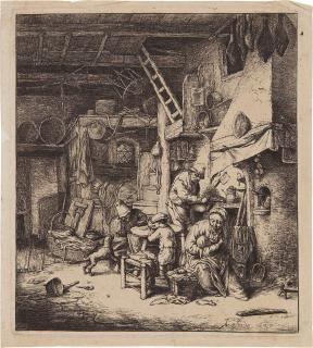 Adriaen van Ostade - The Family (Godefroy, Hollstein 46)