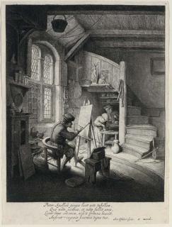 Adriaen van Ostade - The Painter (B., Holl., G. 32)