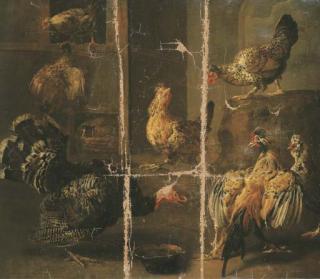 Adriaen van Utrecht - A Turkey And Chickens In A Yard