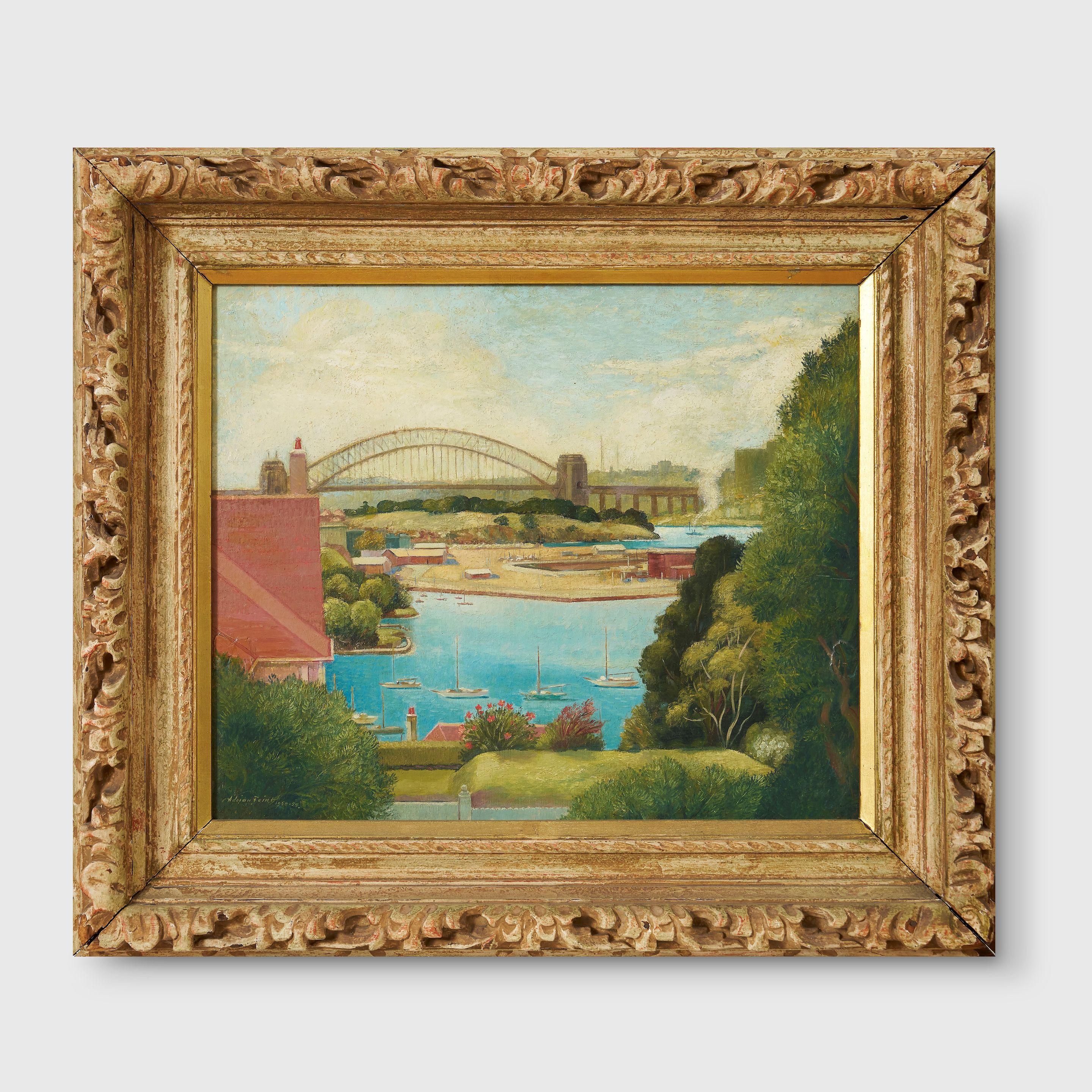 Adrian Feint - Sydney Harbour, Scene from a Garden, 1958-1959