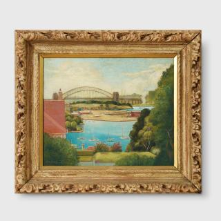 Adrian Feint - Sydney Harbour, Scene from a Garden, 1958-1959