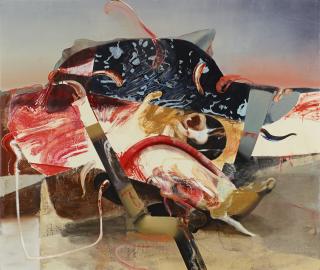 Adrian Ghenie - Antelope Attacked near Gas Pipe 2