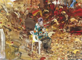 Adrian Ghenie - Charles Darwin at the Age of 75