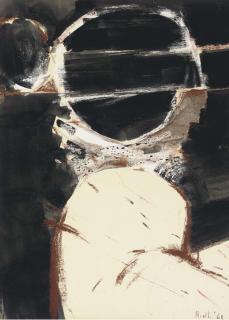 Adrian Heath - Black and brown abstract