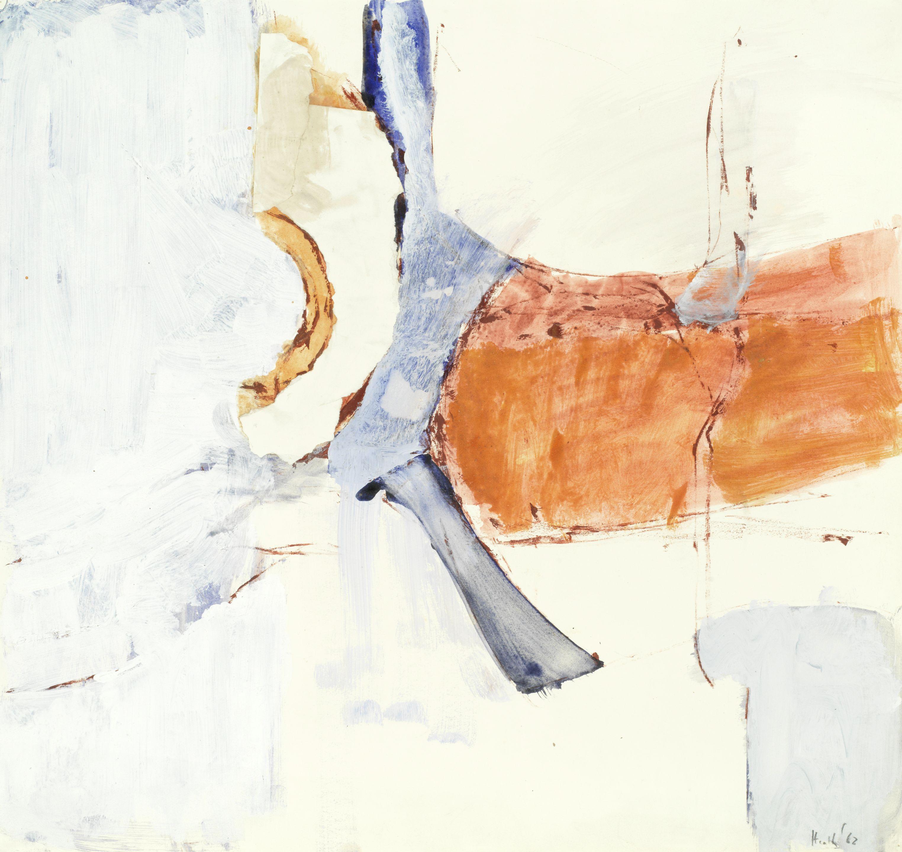 Adrian Heath - Composition - White, Blue and Orange