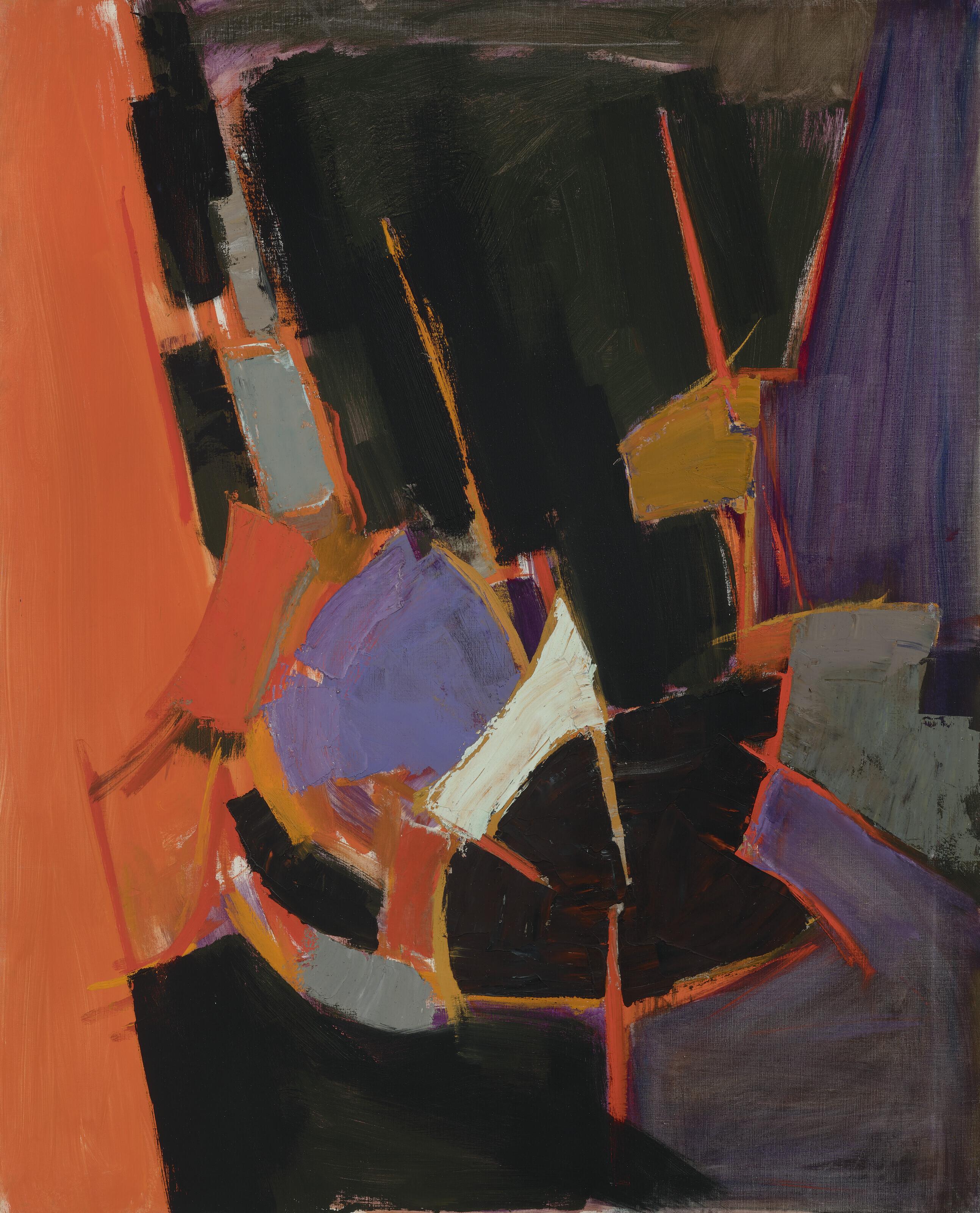 Adrian Heath - Painting With Orange And Purple