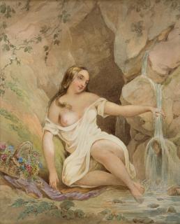 Adrian Ludwig Richter - Quellnymphe.