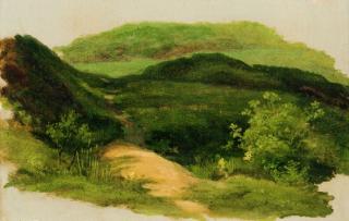 Adrian Ludwig Richter - Umkreis - Wiesenabhang