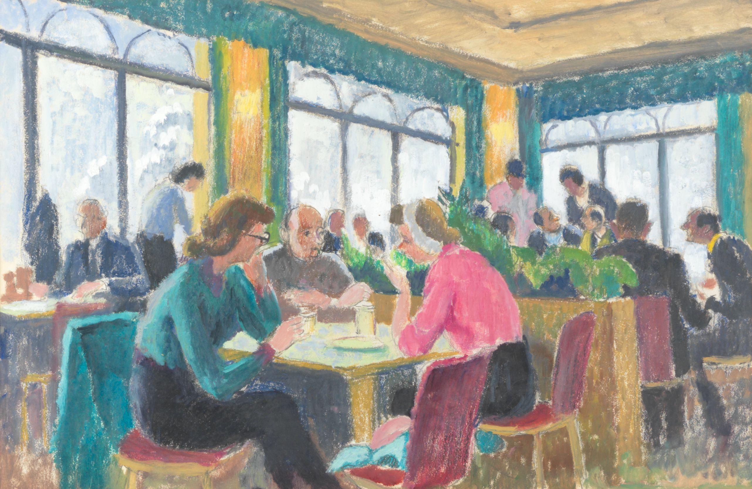 Adrian Paul Allinson - Figures in a Café