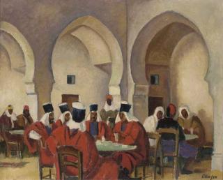 Adrian Paul Allinson - Spahis in a café