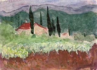 Adrian Ryan - A Cottage in the South of France; Beach in Brittany