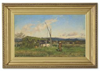 Adrian Scott Stokes, R.A., V.P.R.W.S., N.E.A.C. - Winter Morning In The Riviera, At The Well