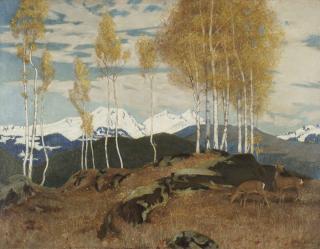 Adrian Scott Stokes, R.A. - Autumn In The Mountains
