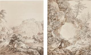 Adrian Zingg - A Pair Of Mountainous Landscapes