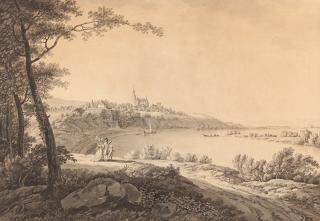 Adrian Zingg - Blick auf Briesnitz an der Elbe