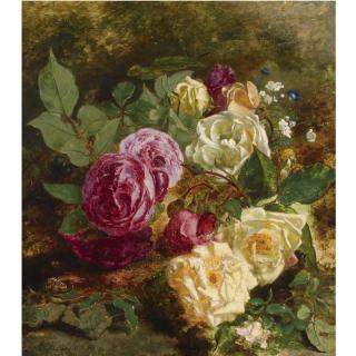 Adriana-Johanna Haanen - A Still Life With Roses