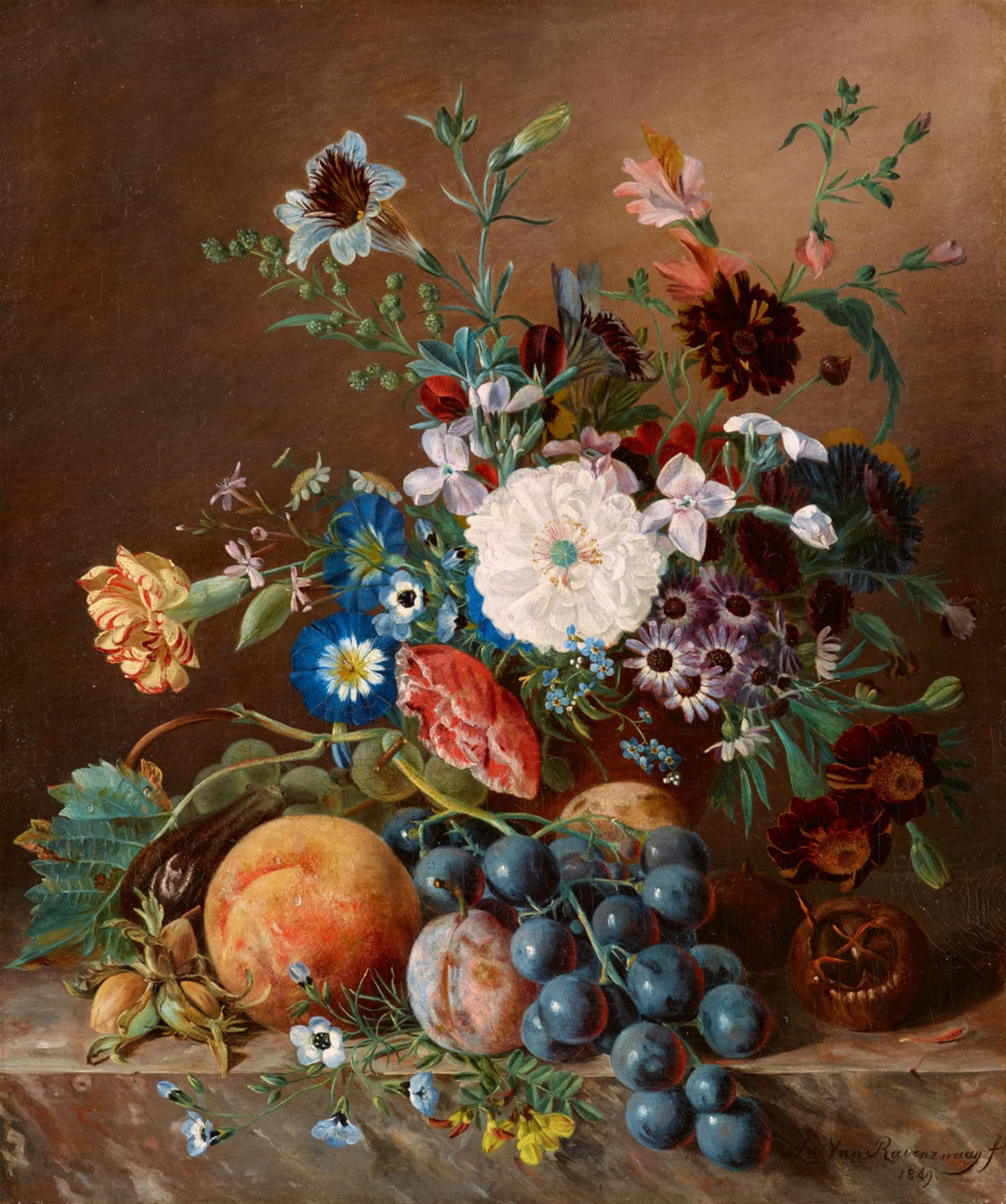 Adriana van Ravenswaay - Blumen- und Früchtestillleben