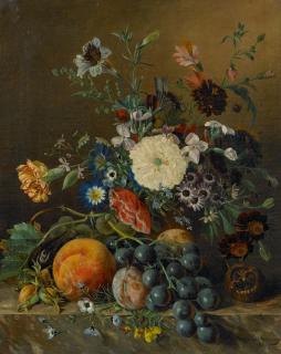 Adriana van Ravenswaay - Stillleben mit Blumen und Früchten.