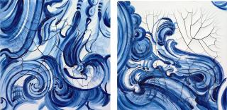 Adriana Varejão - Azulejões-Cacho & Arabesco Dormindo (Tiles-Bunch and Sleeping Arabesque)