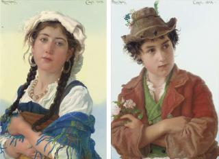 Adriano Bonifazi - A love token; and A young ciociara