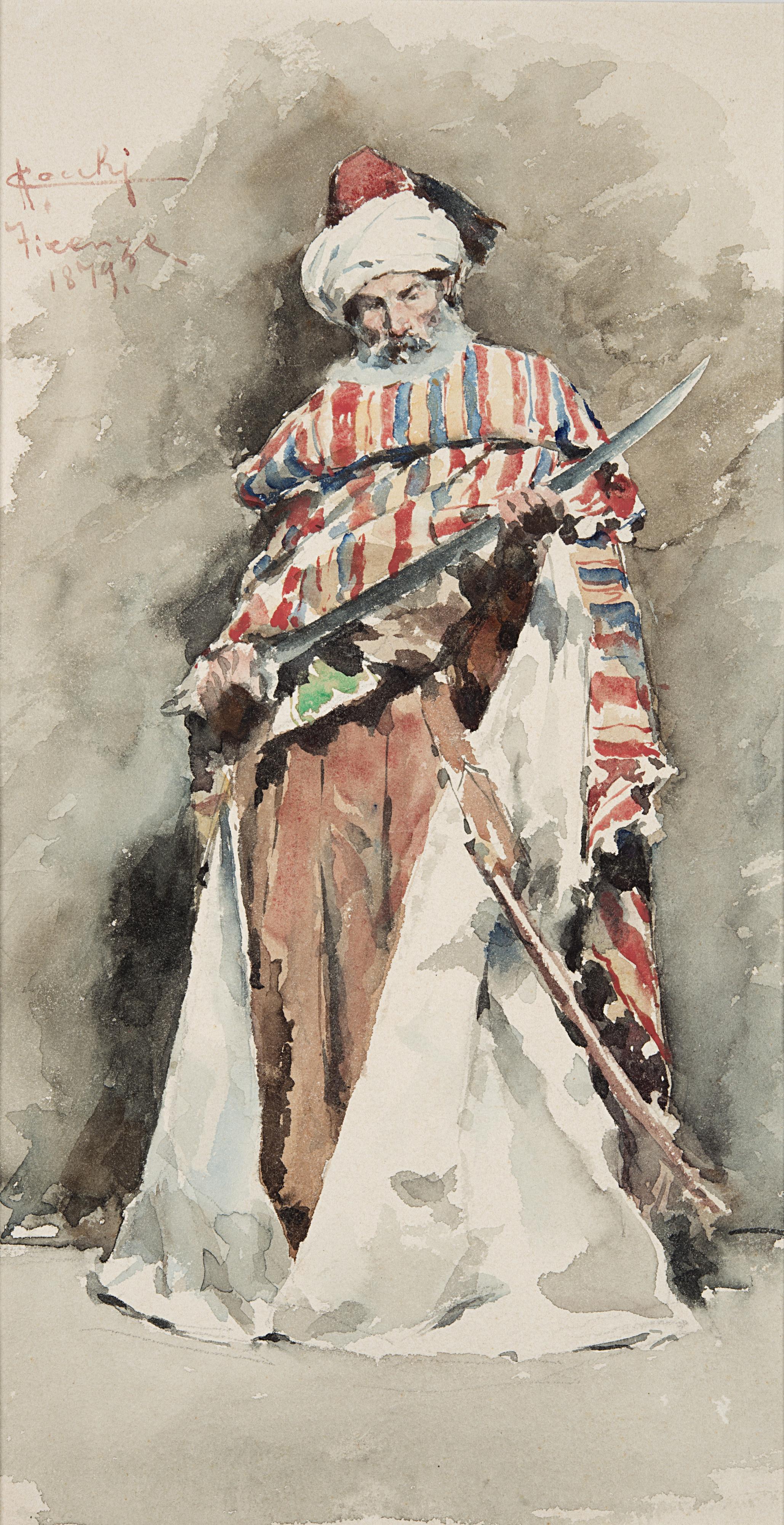 Adriano Cecchi - Sceicco con scimitarra