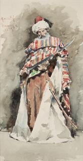 Adriano Cecchi - Sceicco con scimitarra