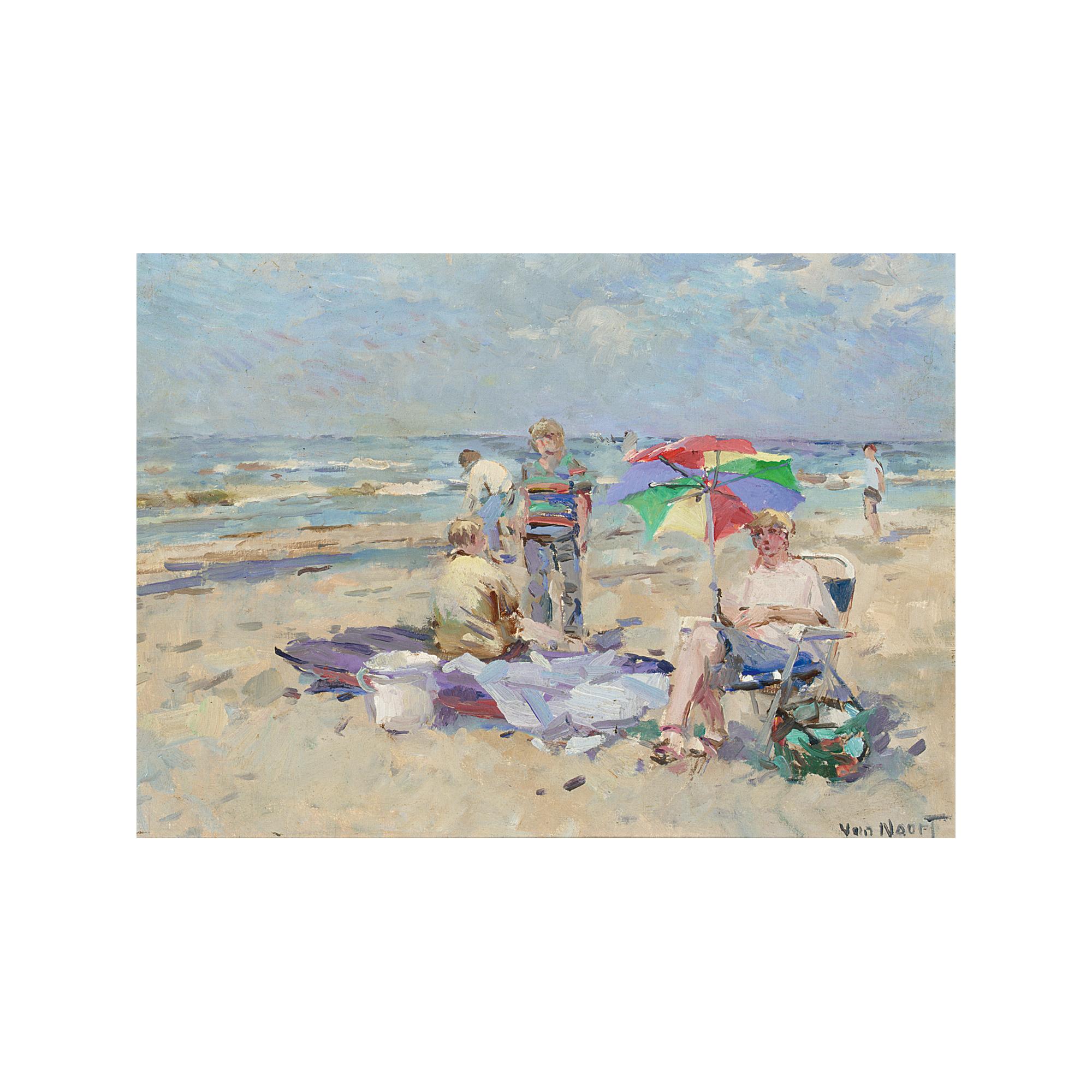 Adrianus Cornelis van Noort - A Sunny Day At The Beach