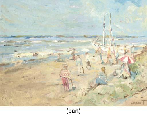 Adrianus Cornelis van Noort - A Sunny Day At The Beach