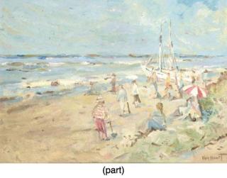 Adrianus Cornelis van Noort - A Sunny Day At The Beach