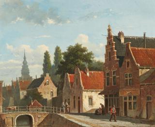 Adrianus Eversen - Ansicht einer Gracht