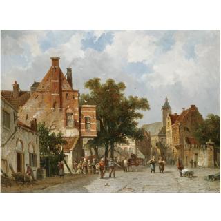 Adrianus Eversen - Dutch Dutch Market Square
