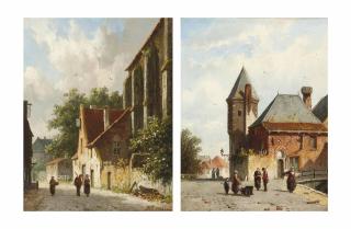 Adrianus Eversen - Figures in Utrecht and Leyden