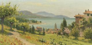 Adrianus Johannes Zwart - De baai van San Tropez, Zuid-Frankrijk: the bay of St Tropez