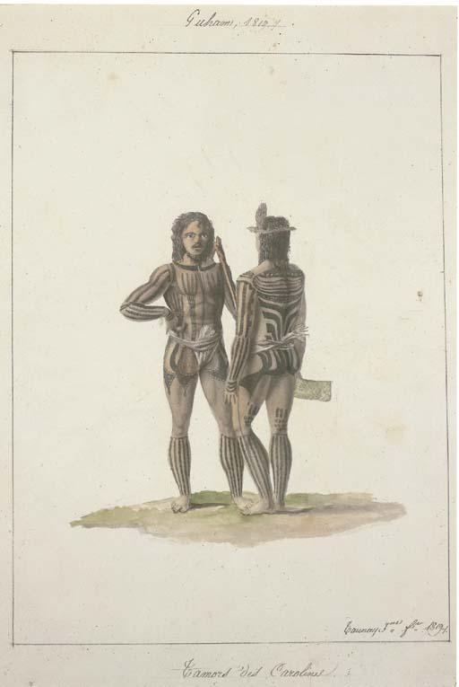 Adrien Aimé Taunay - Guham, 1819. Tamors des Carolines