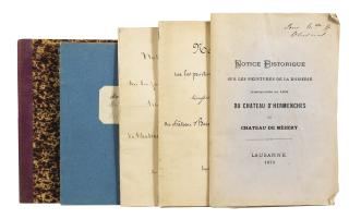 Adrien Constant-Delessert - Ensemble De Trois Cahiers Manuscrits Et Deux Publications, 1873Lot Of 2 Publications, 1873, And Of 3 Manuscripts, In-Octavo.