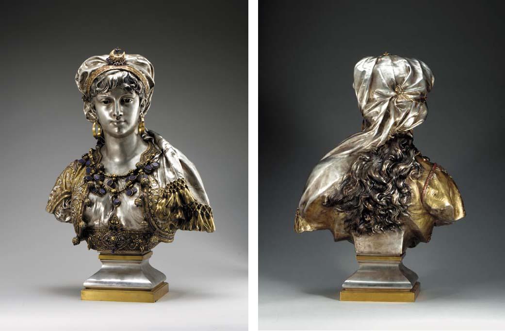 Adrien-Etienne Gaudez - Bust of a Turkish Princess