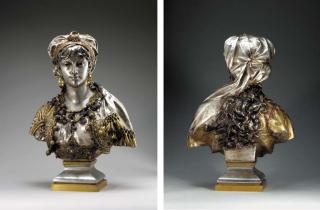 Adrien-Etienne Gaudez - Bust of a Turkish Princess