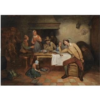 Adrien Ferdinand de Braekeleer - Belgian Figures In An Inn