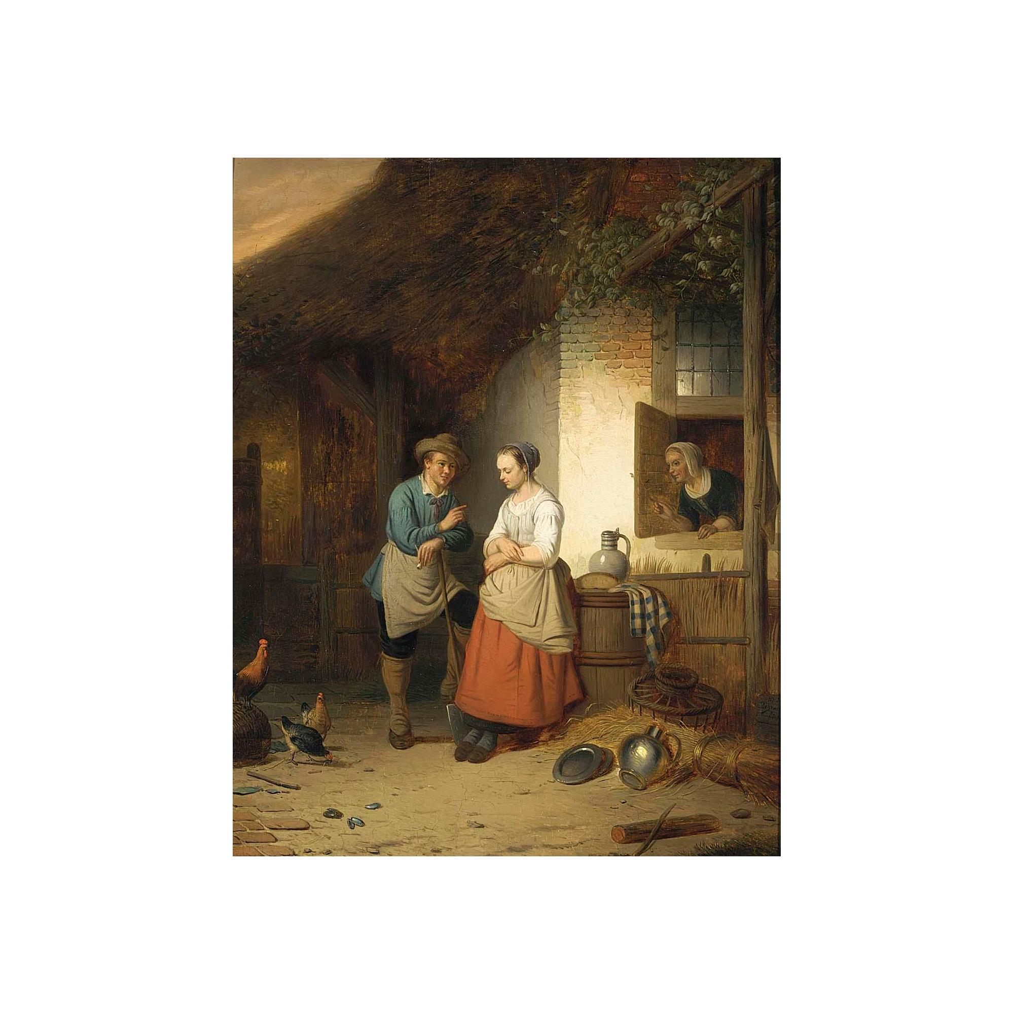 Adrien Ferdinand de Braekeleer - The Courtship