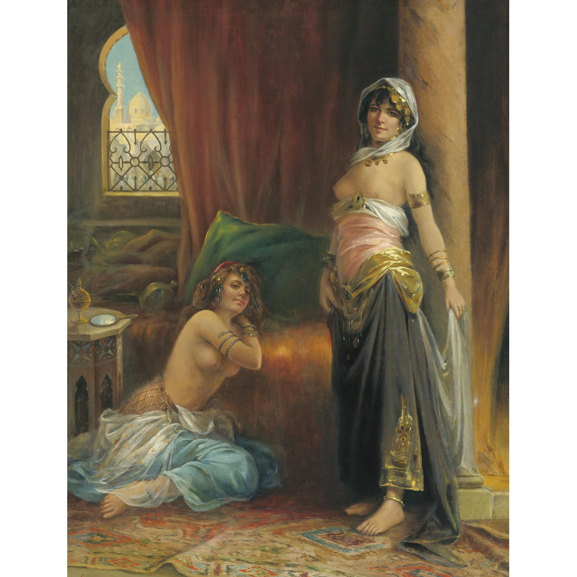 Adrien Henri Tanoux - French Harem Beauty