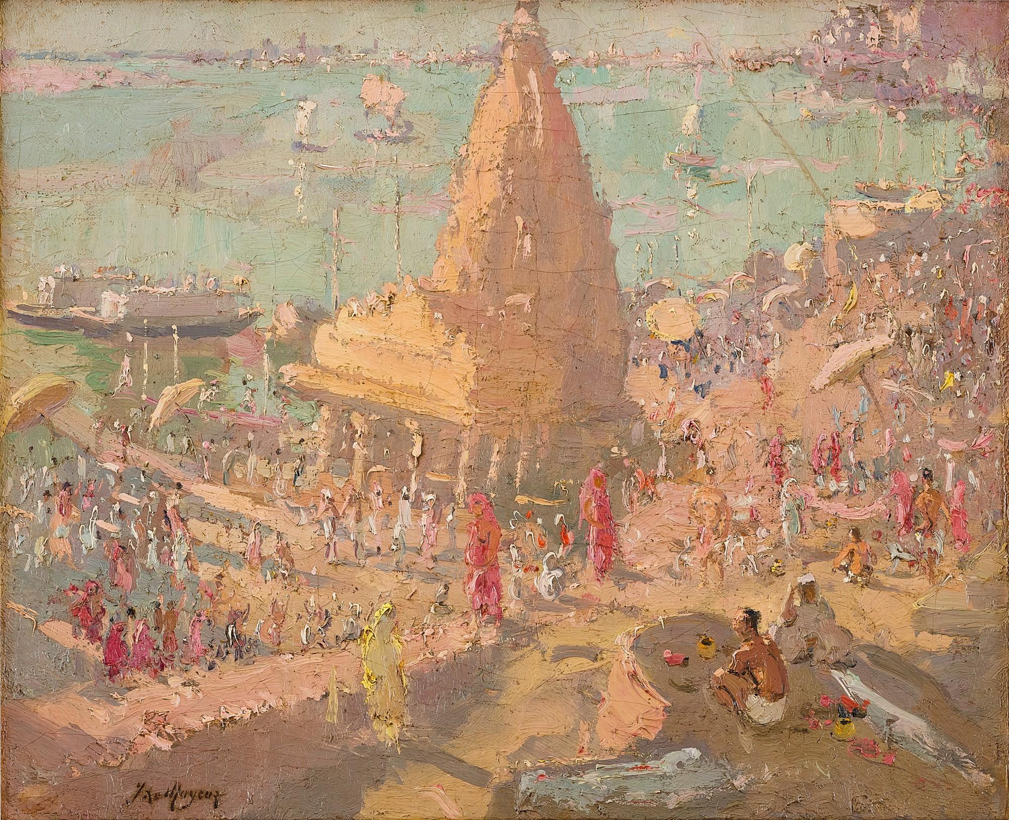Adrien-Jean Le Mayeur de Merprès - At the Ganges