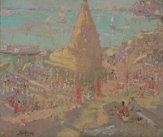 Adrien-Jean Le Mayeur de Merprès - At the Ganges